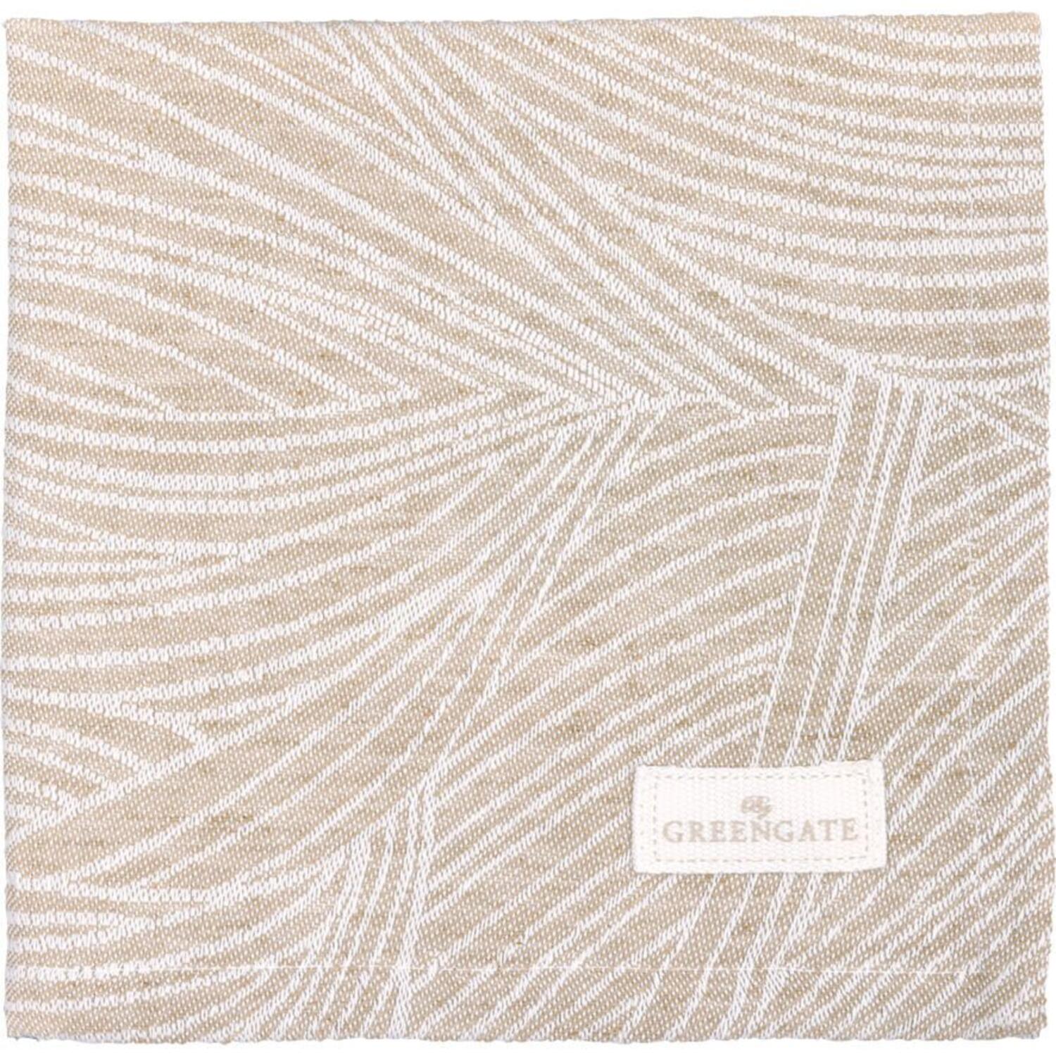 Baumwollserviette "Wilja" - 40x40 cm (Beige)