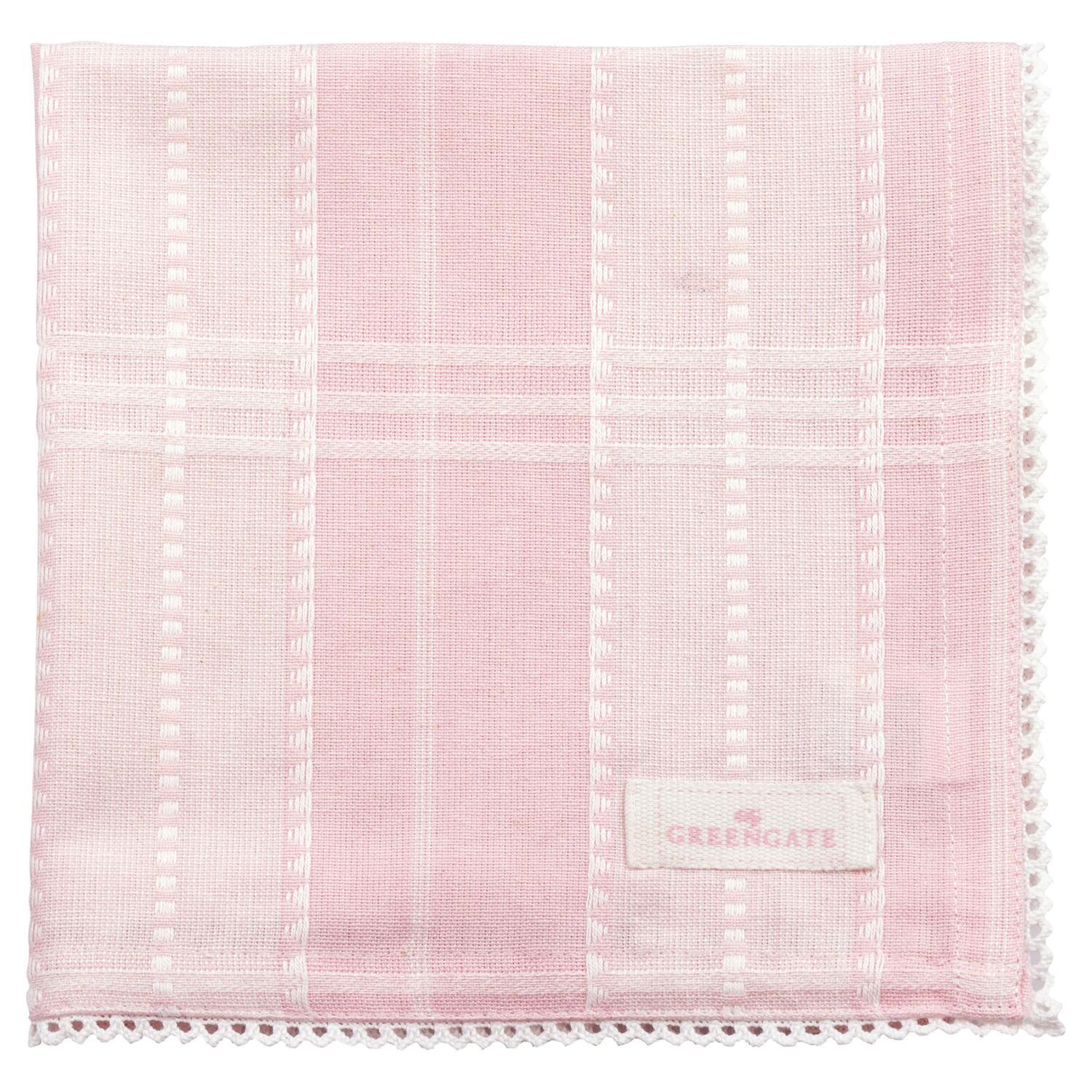 Stoffserviette "Annica" - 40x40 cm (Pale Pink)