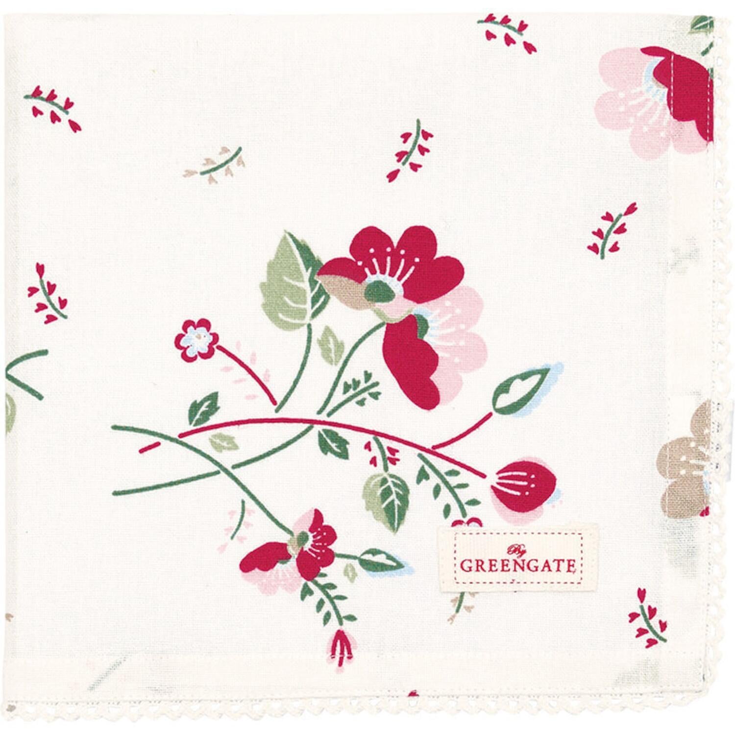 Stoffserviette mit Spitze "Mozy" (Pale Pink)