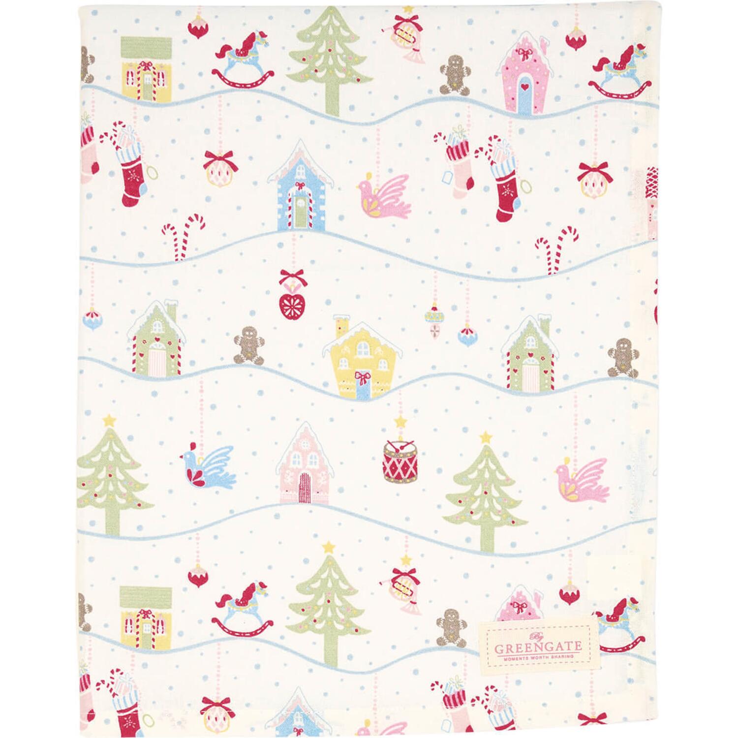 Tischdecke "Laura Christmas" - 150x150 cm (White)