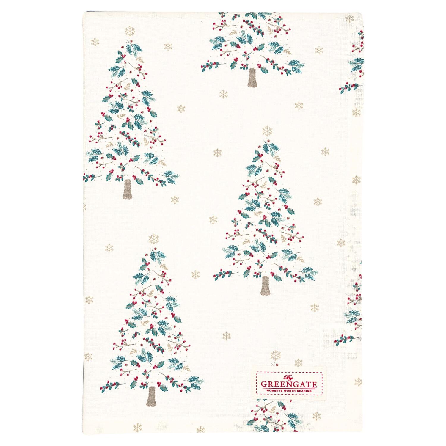 Tischdecke "Lucie Xmas" - 150x150 cm (Weiß)