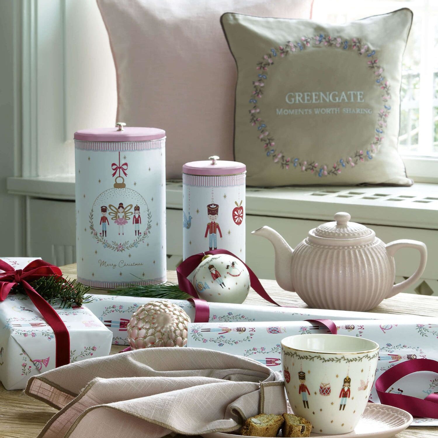 Teekanne "Alice" - 1 l (Vintage Rose)
