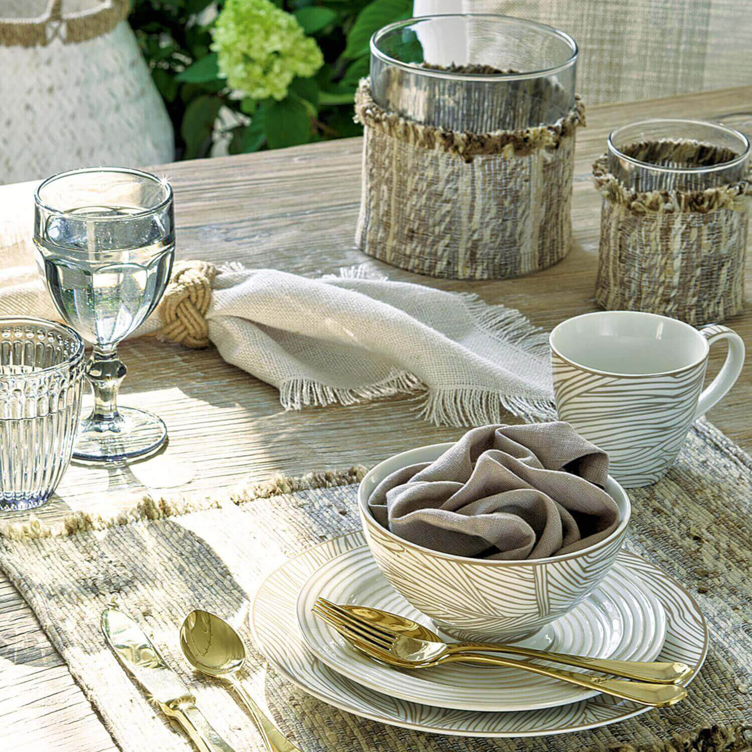 Tischset "Structure" - 48x33 cm (Beige)