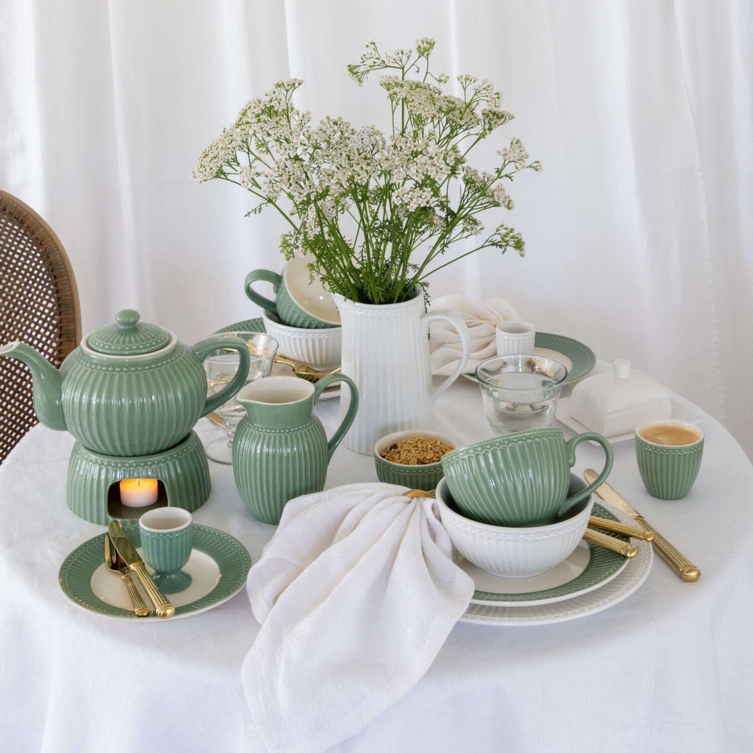 Dessertteller "Alice" (Dusty Green)