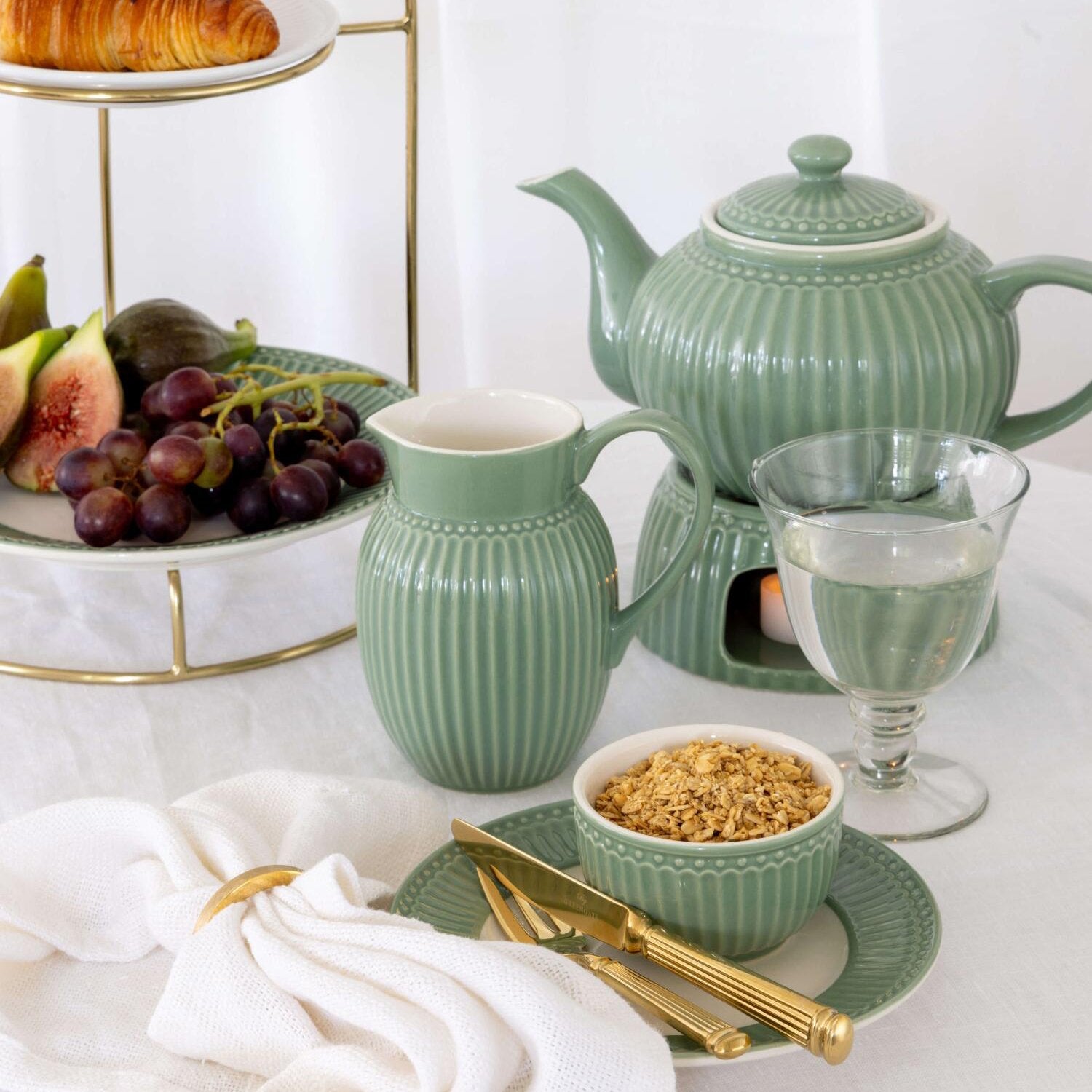 Dessertteller "Alice" (Dusty Green)