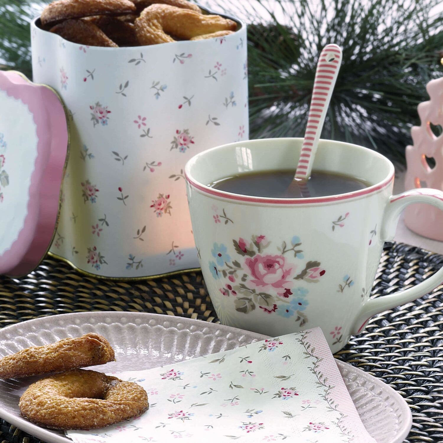 Gebäckteller "Alice" - 23x14,5 cm (Vintage Rose) GreenGate
