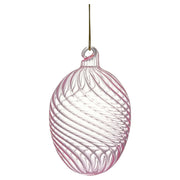 Ei-Anhänger aus Glas "Swirl Thin" - 10 cm (Pale Pink) GreenGate