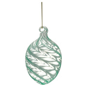 Ei-Anhänger aus Glas "Swirl Wide" - 10 cm (Pale Green)