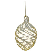 Ei-Anhänger aus Glas "Swirl Wide" - 10 cm (Pale Yellow)