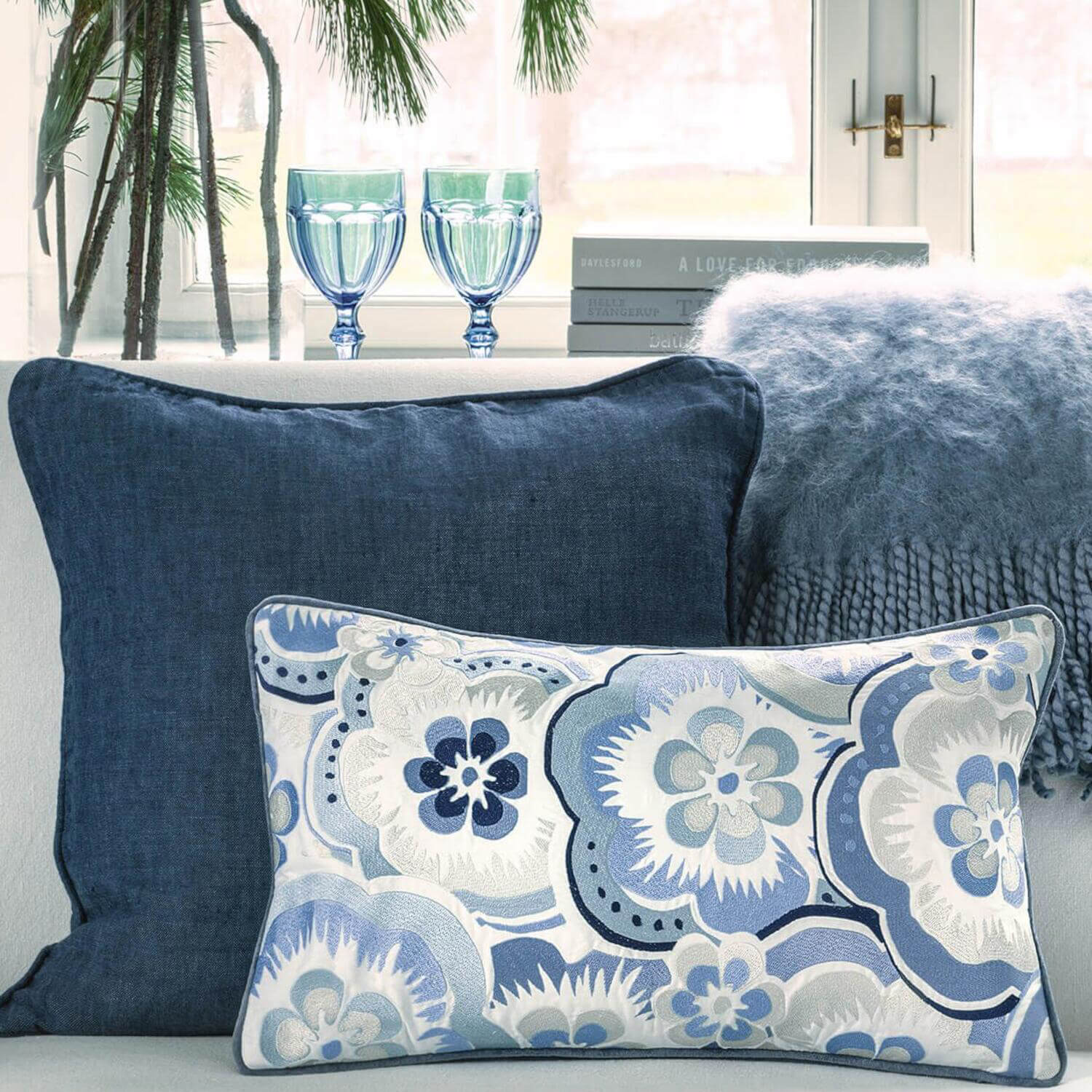 Kissenbezug - 50x50cm (Ocean Blue) GreenGate