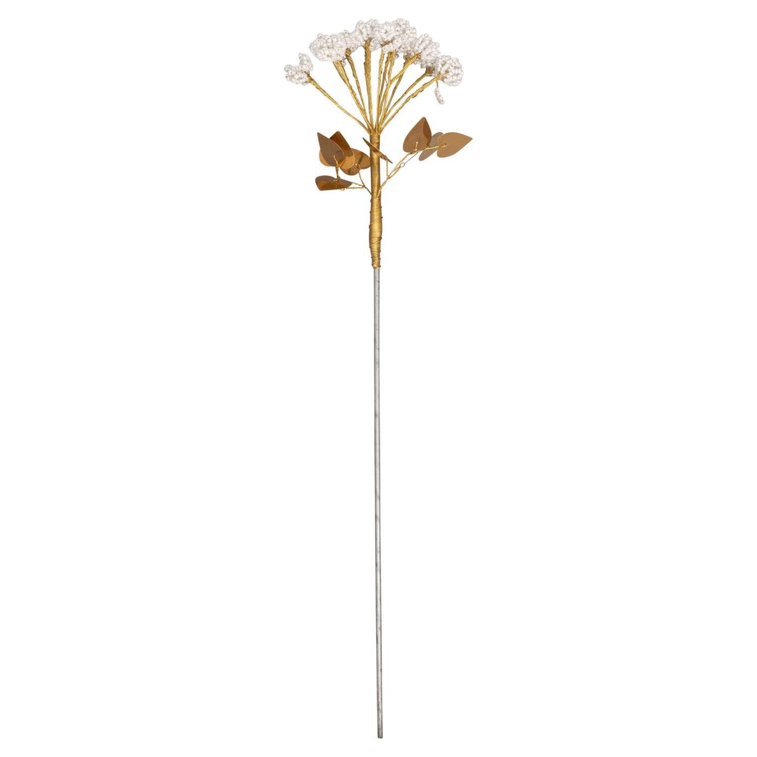 Deko-Blume - 34 cm (White Pearl)