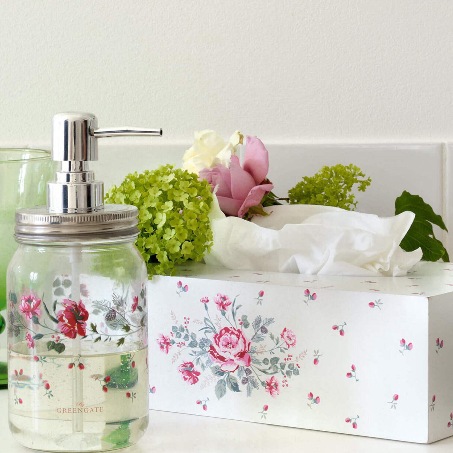 Taschentuch-Box rechteckig "Leonora" (White)