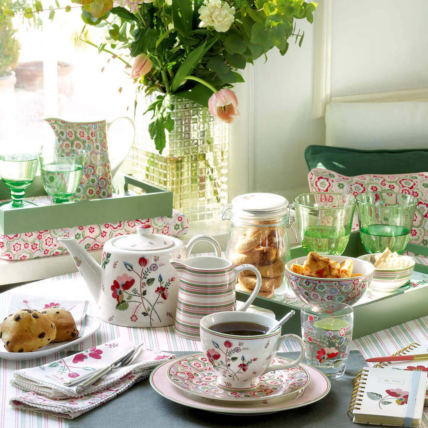 GreenGate Krug "Carola" - 500 ml (White)