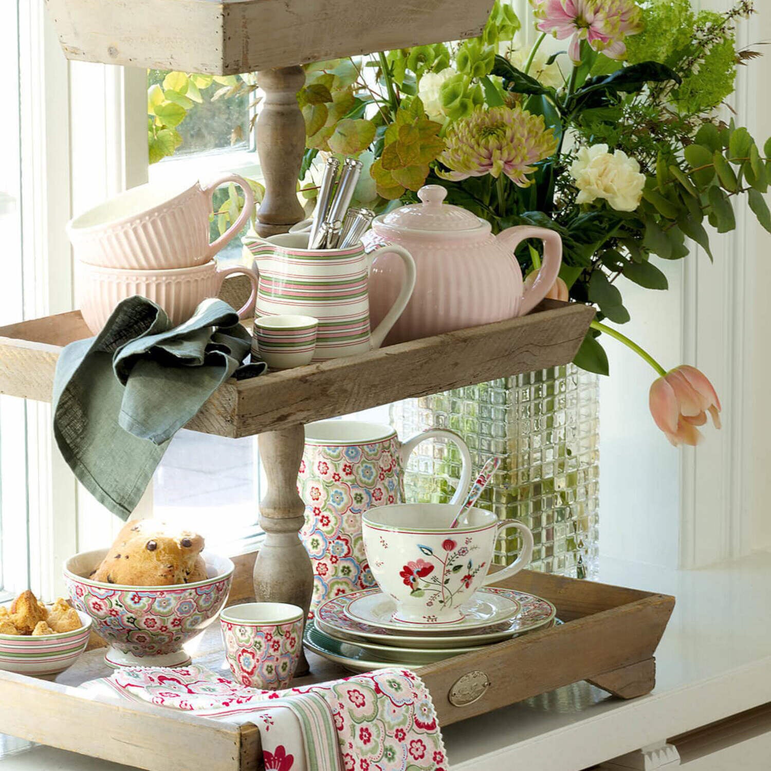 GreenGate Krug "Carola" - 500 ml (White)