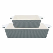 Auflaufformen im 2er-Set "Alice" - Klein (Stone Grey)
