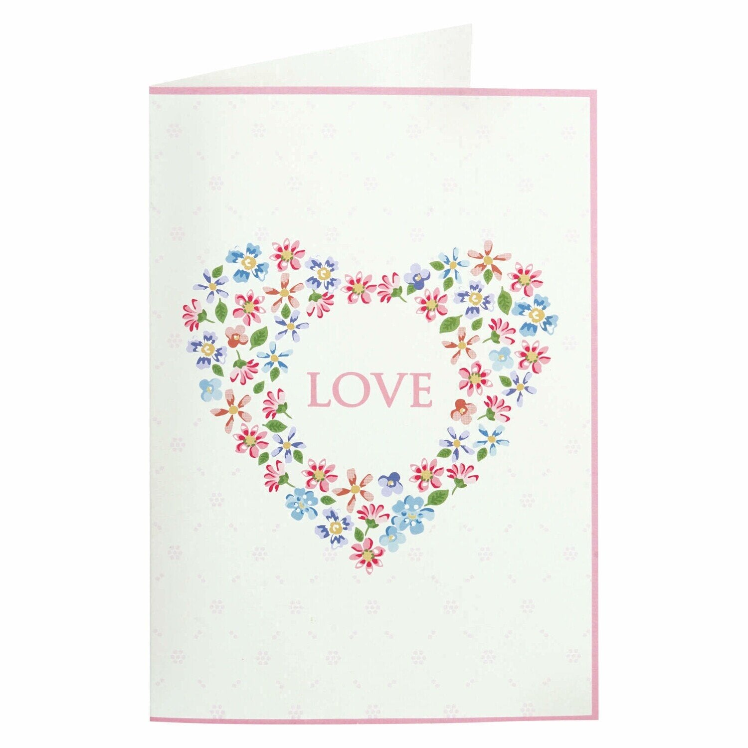 Karten und Umschläge im 12er-Set "Columbine Love" - Groß (White)
