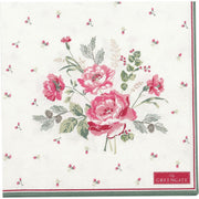 Papierservietten im 20er-Set "Leonora" - 33x33 cm (White)