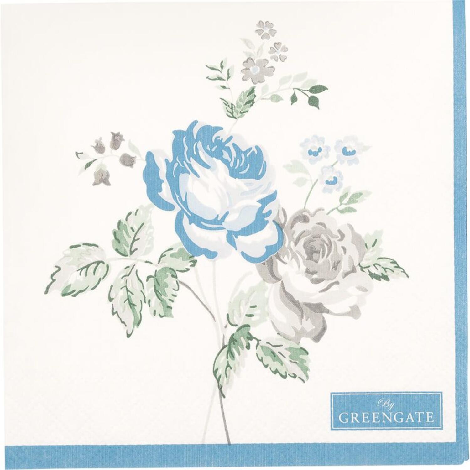 Papierservietten "Celestine" - 25x25 cm (Weiß)