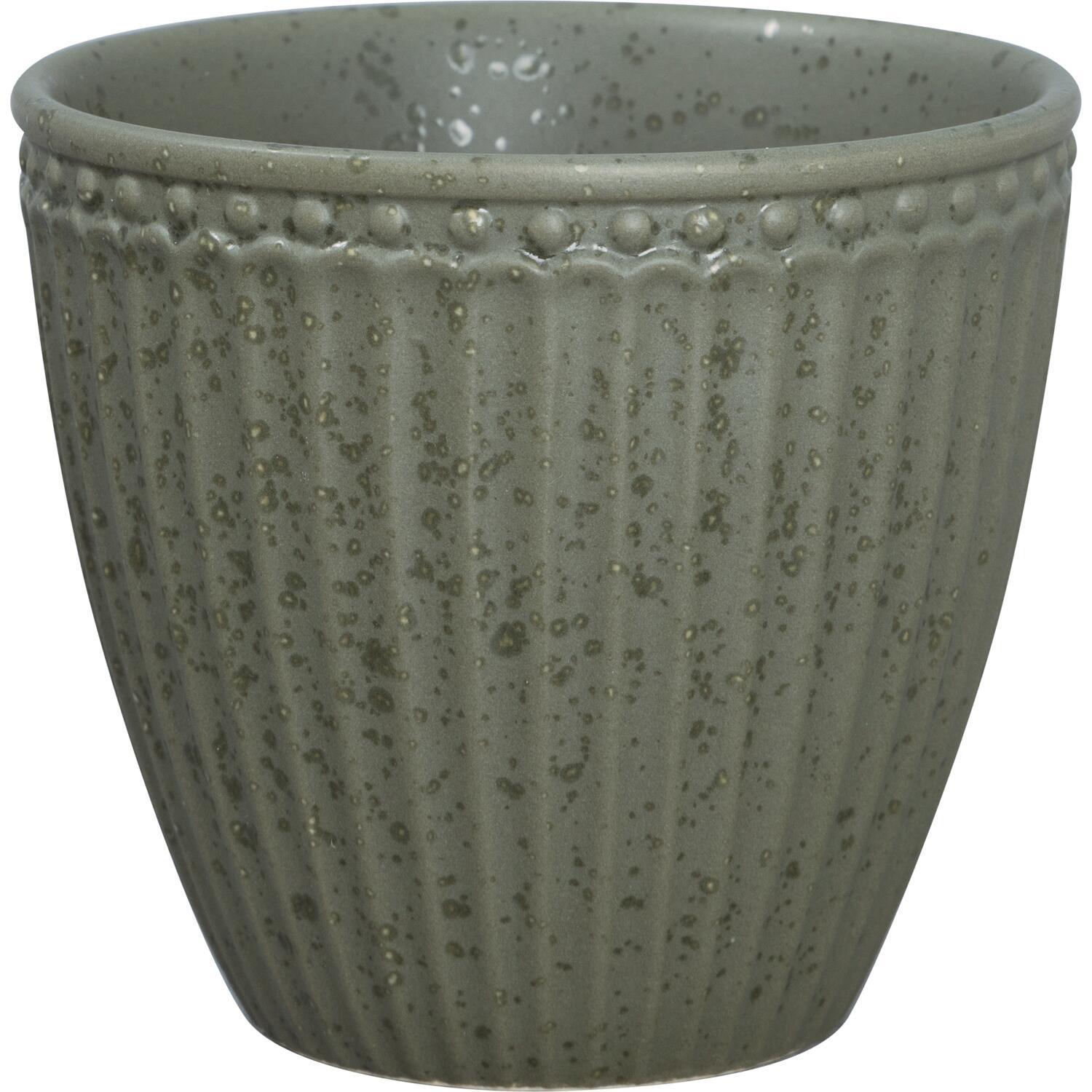 Latte Cup "Alice" - 10x9 cm (Olive Green)