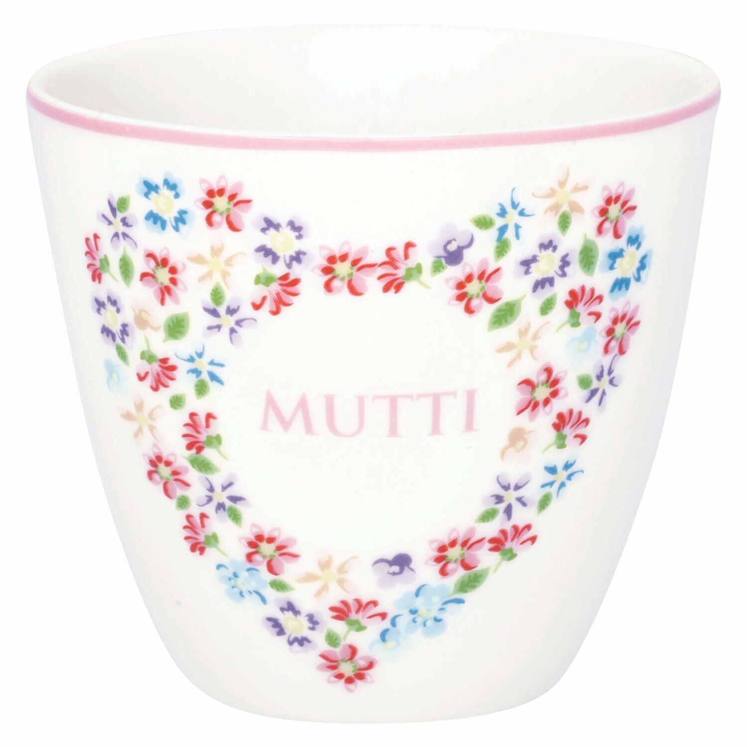 Latte Cup "Columbine Mutti" (White)