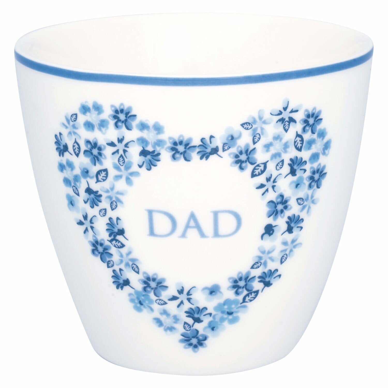 Latte Cup "Dad Heart" (Blue)