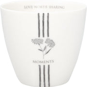 Latte Cup "Sabine" - 10x9 cm (Weiß)
