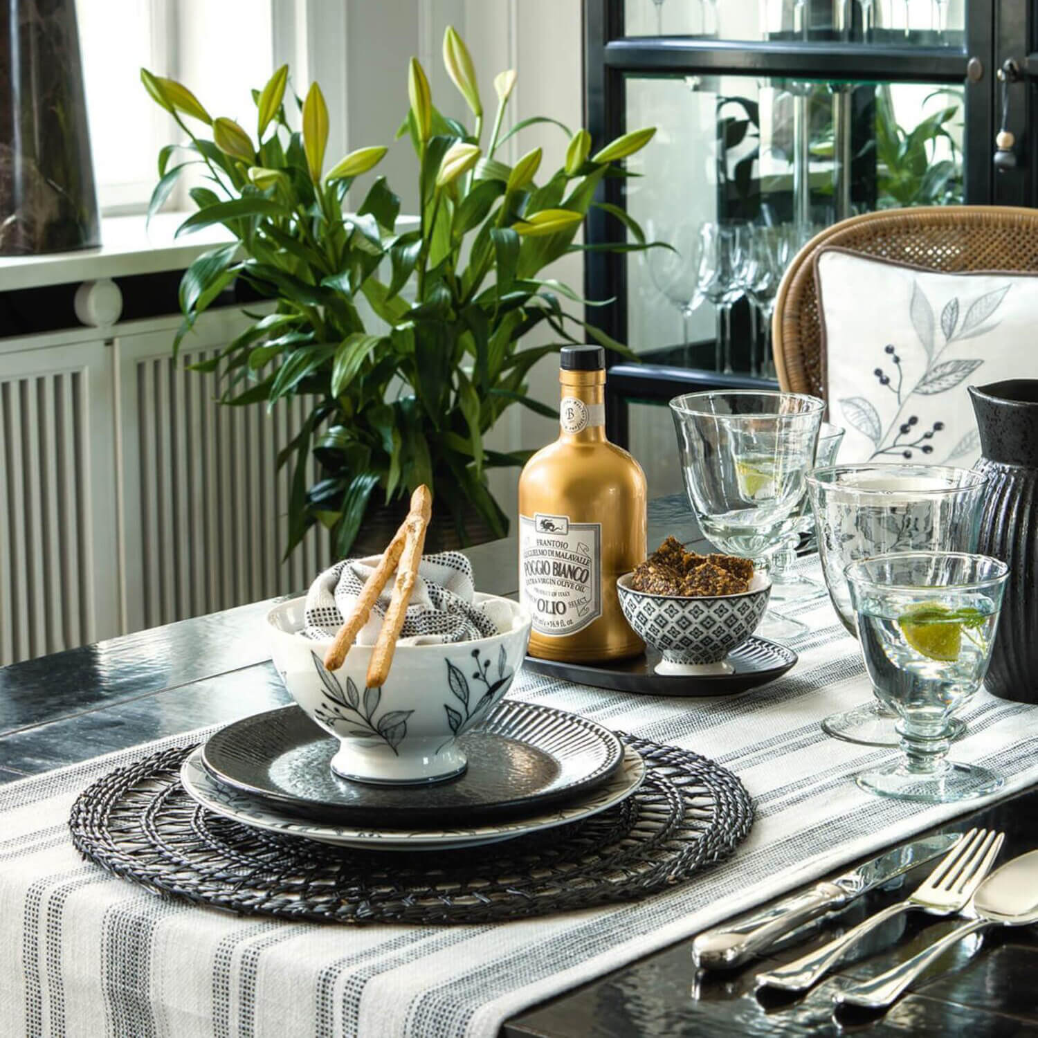 Tischläufer "Nila" - 140x45 cm (Weiß) GreenGate