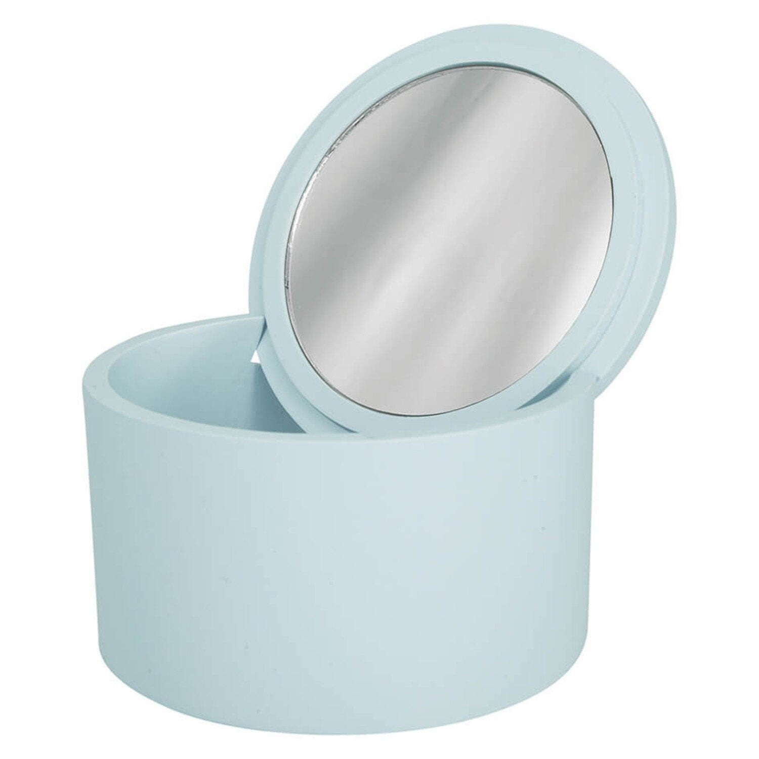 Schmuckkästchen mit Spiegel rund "Ailis" - Klein (Pale Blue)