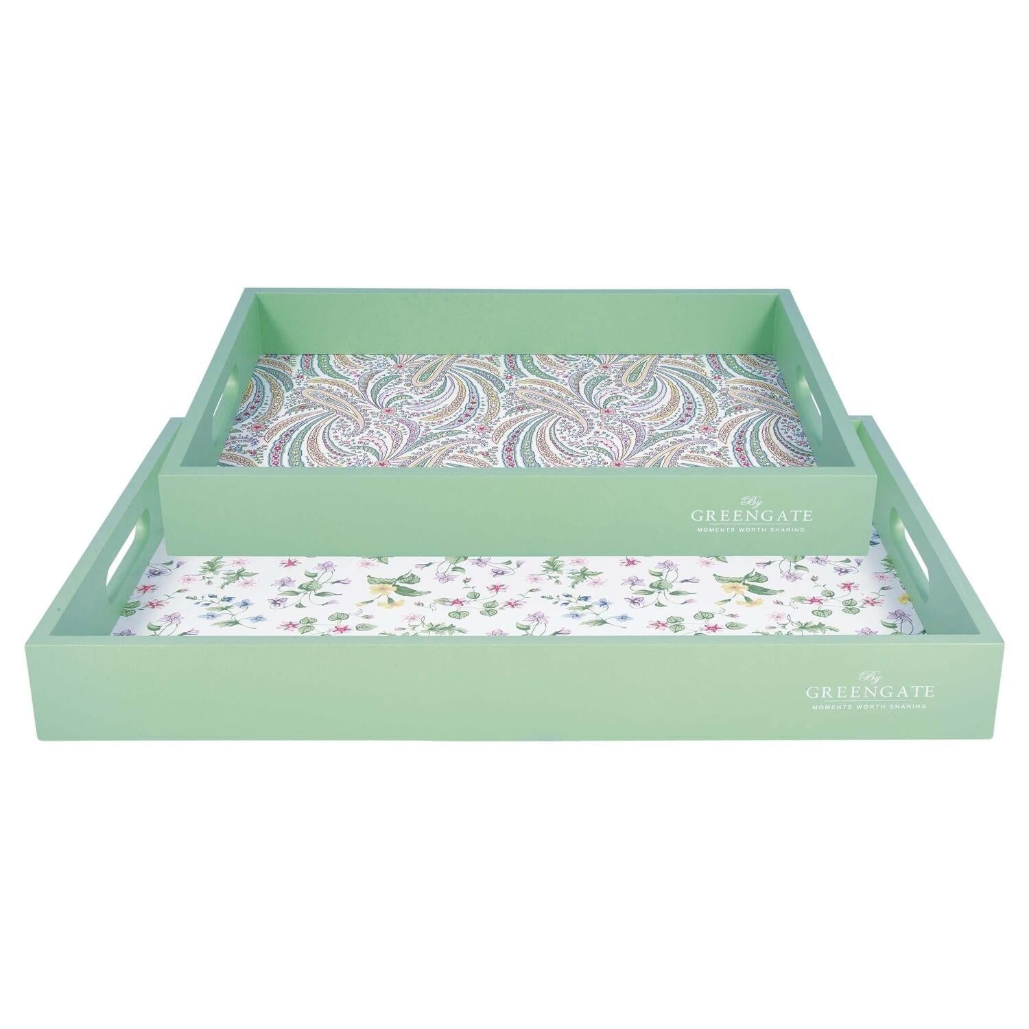 Tablett im 2er-Set "Karolina" (White) GreenGate