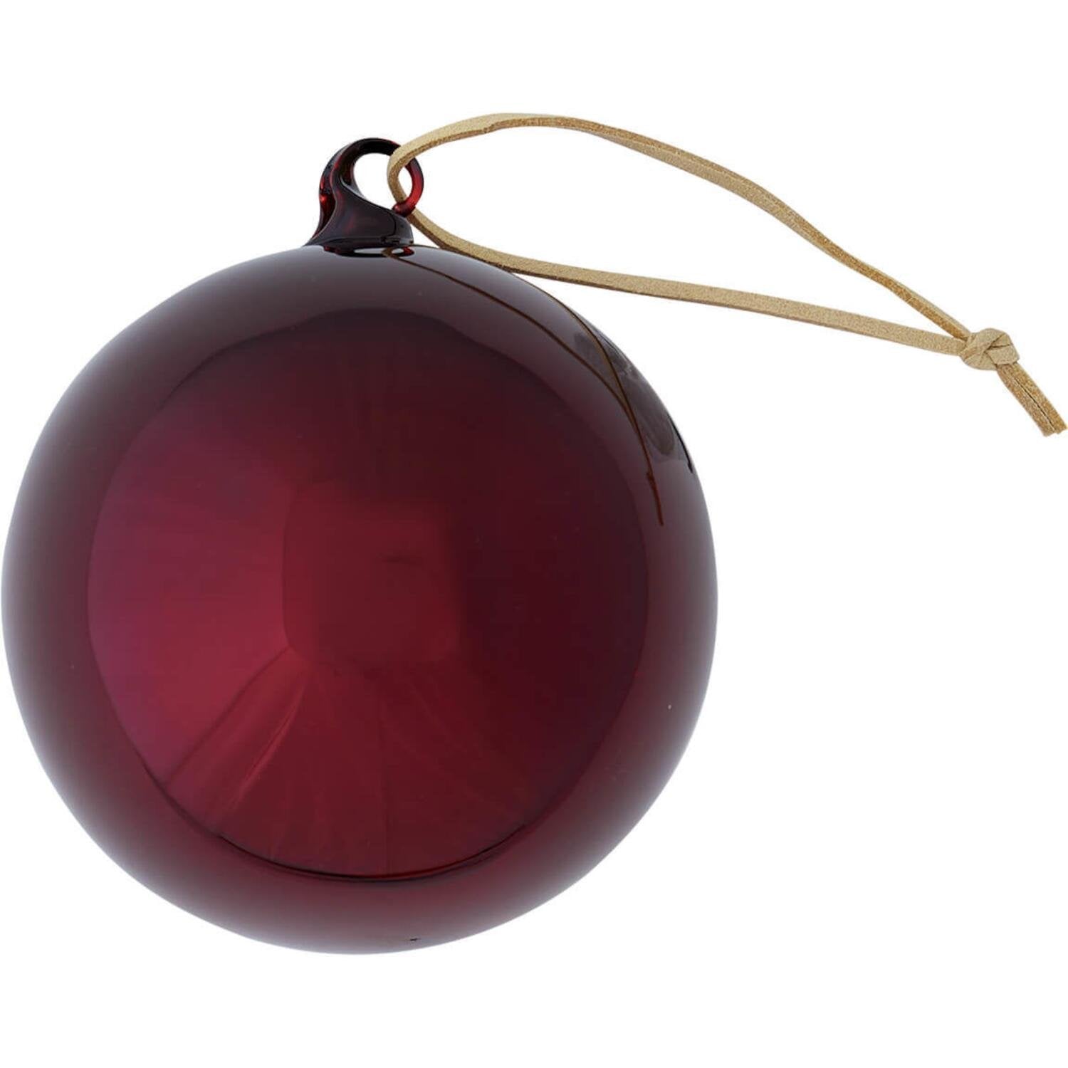 Weihnachtskugel "Winter" - Groß (Rot)