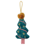 Tree green embroidery set of 2