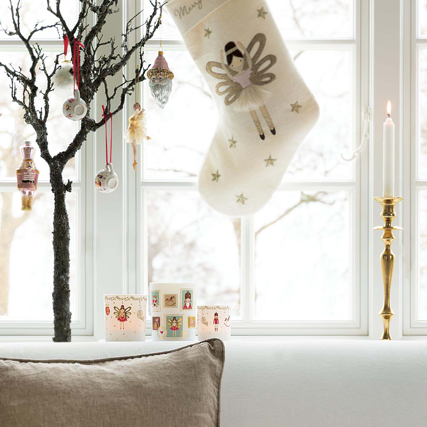 Tasse "Xmas" im 4er-Set - 5x3 cm (Gold Mix) GreenGate