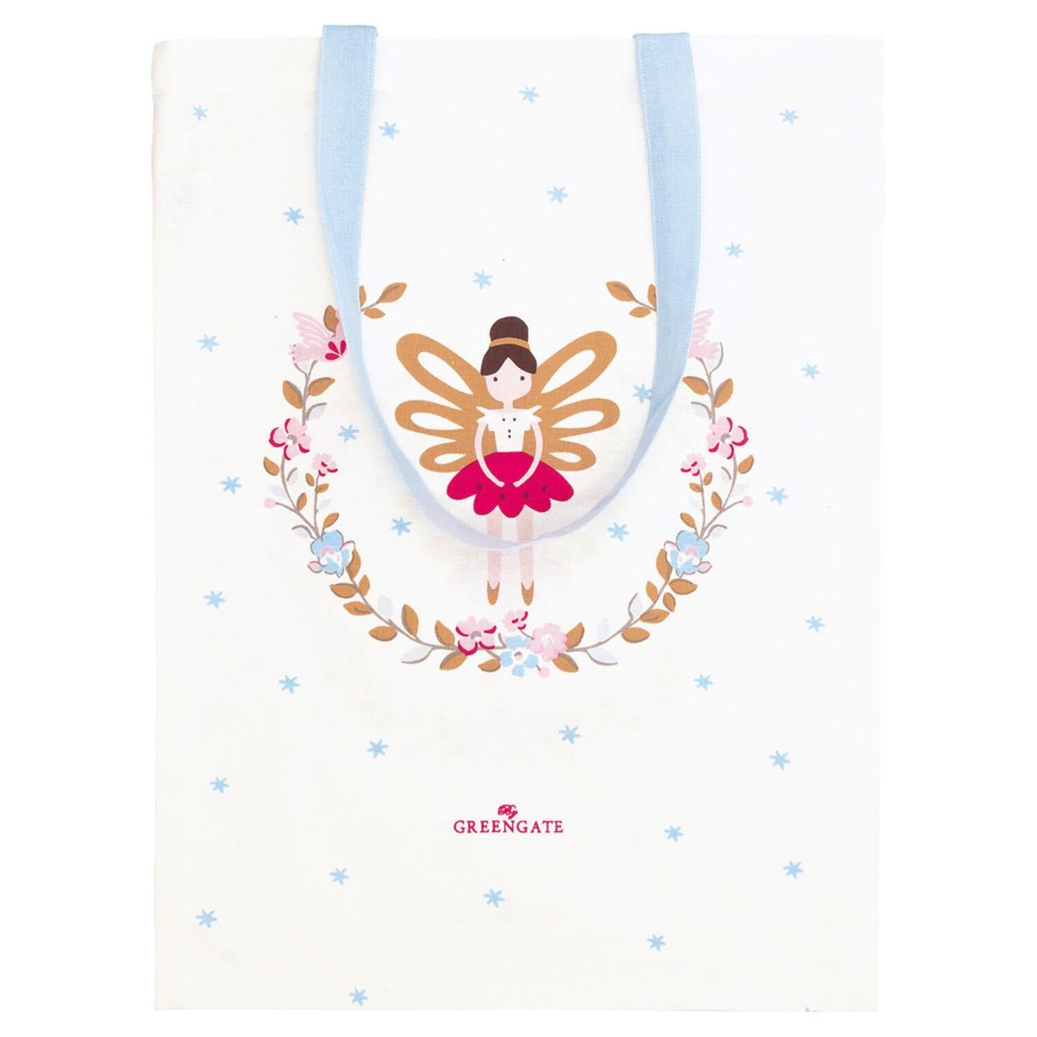 Baumwolltasche "Cindarella Xmas" - 34x45 cm (Weiß)
