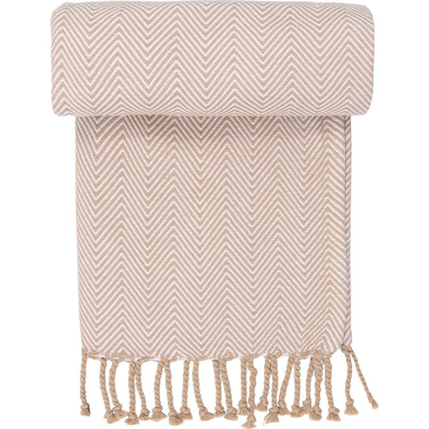 Überwurf "Woven" - 130x160 cm (Beige) GreenGate