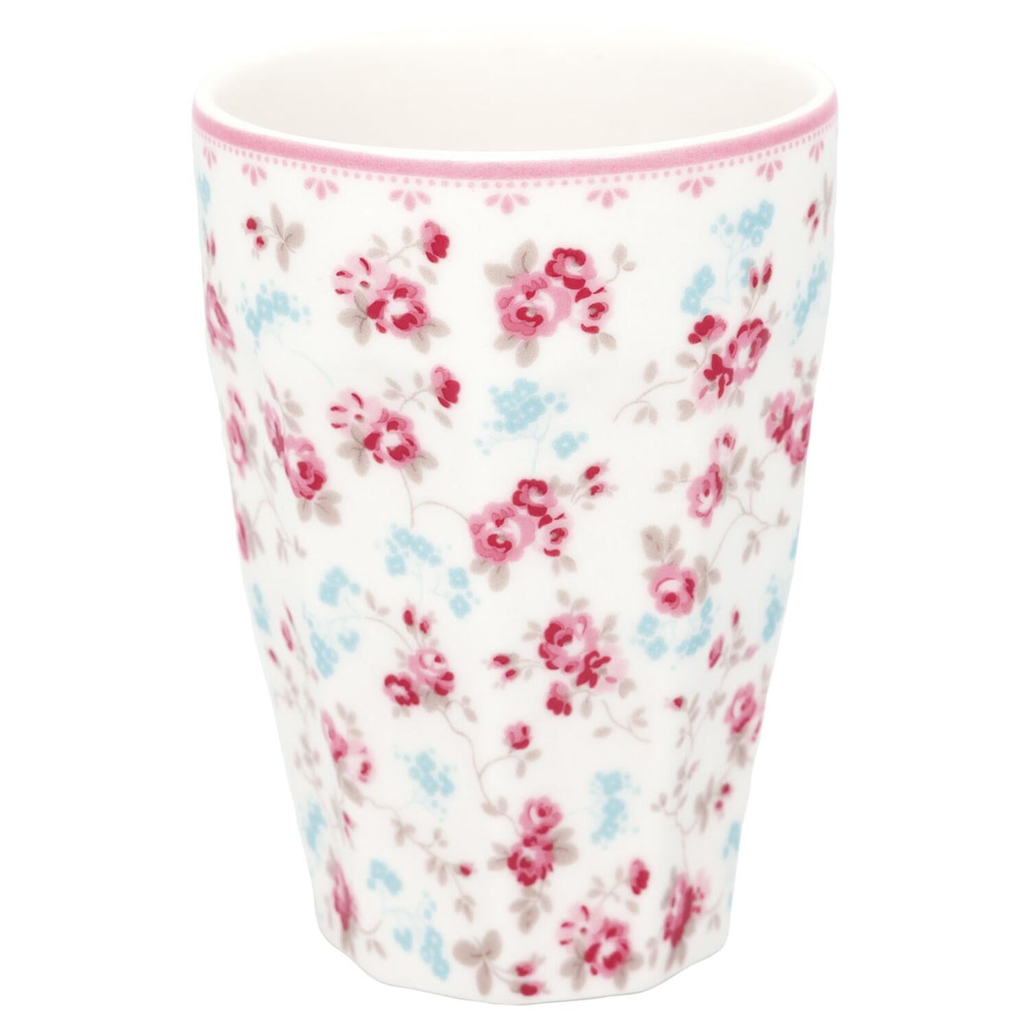French Latte Becher "Elsy" - 9x12,5 cm (Weiß)