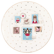 Frühstücksteller "Xmas Letter" - 20,5 cm (Weiß)