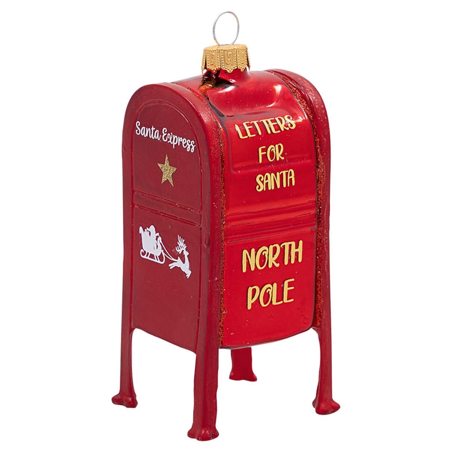 Glasornament "Postbox" - 11,5 cm (Rot) GreenGate