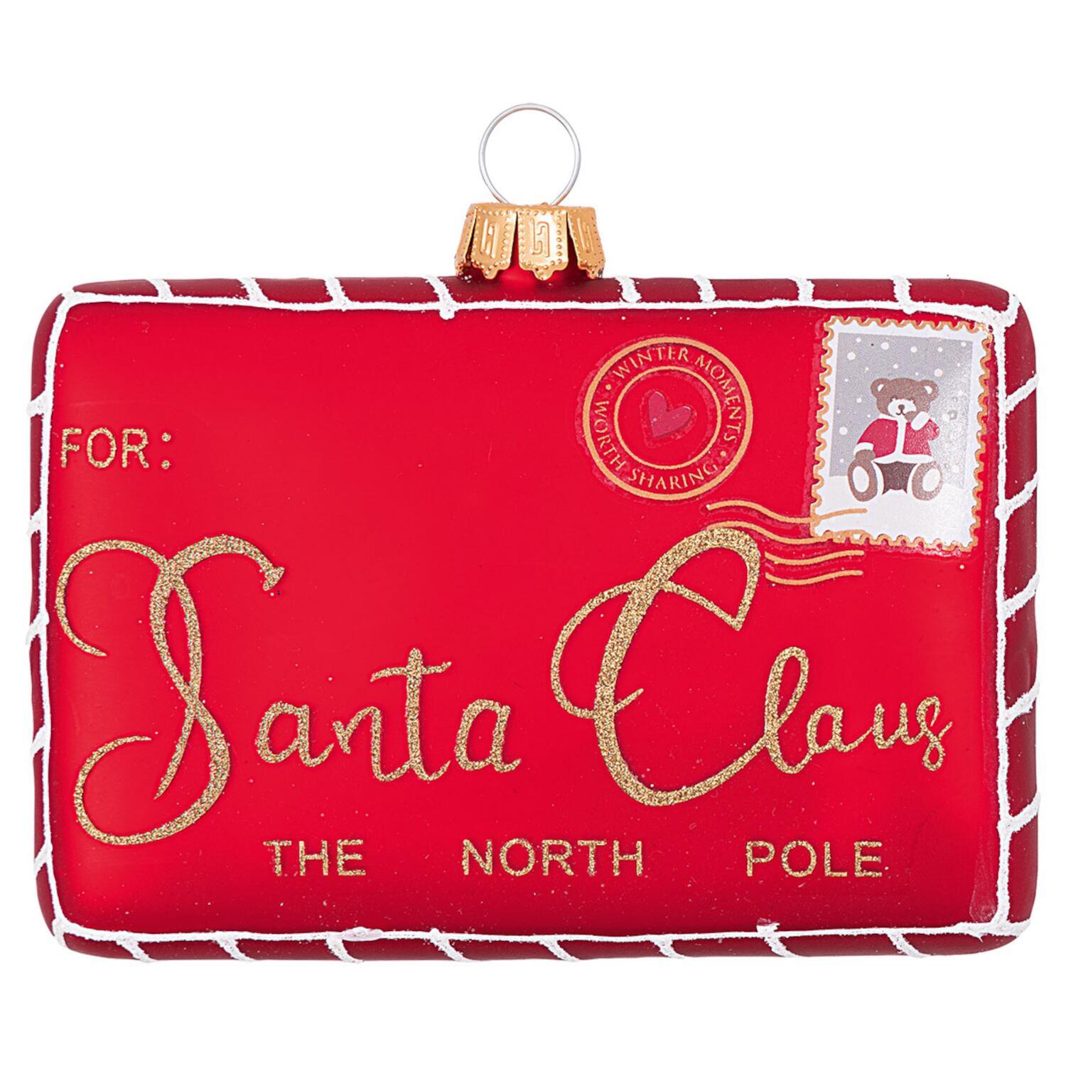 Glasornament "Xmas Letter" - M (Rot) GreenGate