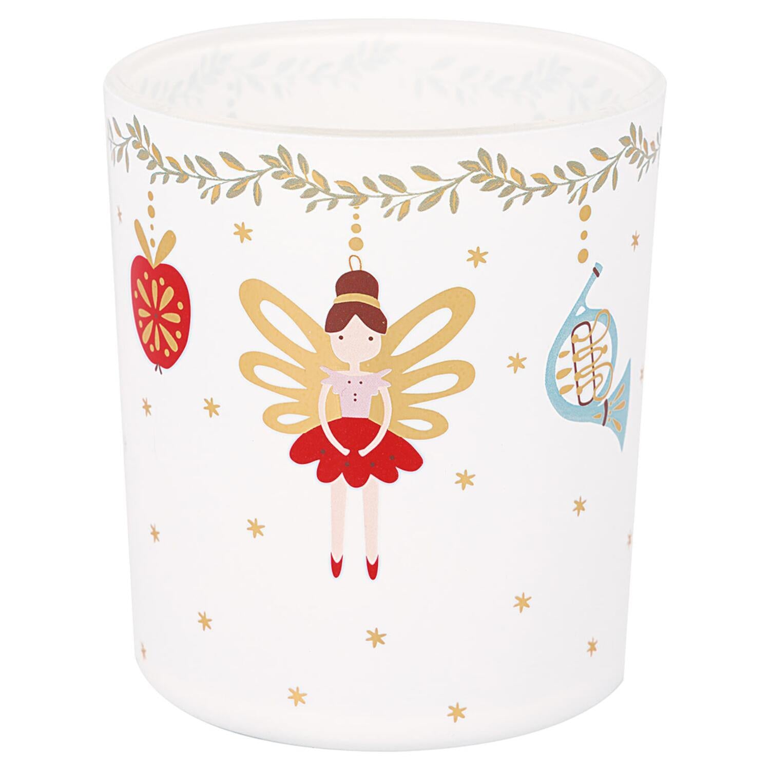 Kerzenhalter "Cindarella Xmas" - S (Weiß)
