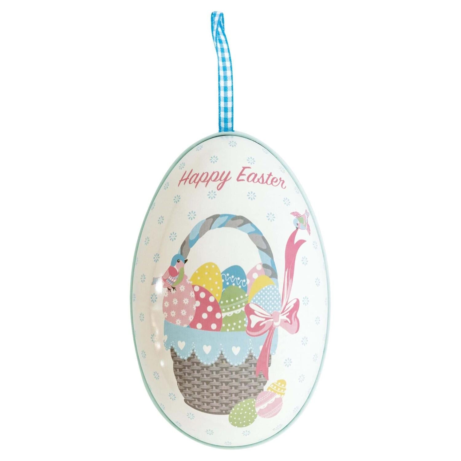 Deko-Anhänger Osterei aus Blech "Alma Easter" im 2er-Set - 13 cm (White) GreenGate