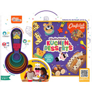 Rezeptbuch & Messbecher im Set "Kinderleichte KUCHEN & DESSERTS"