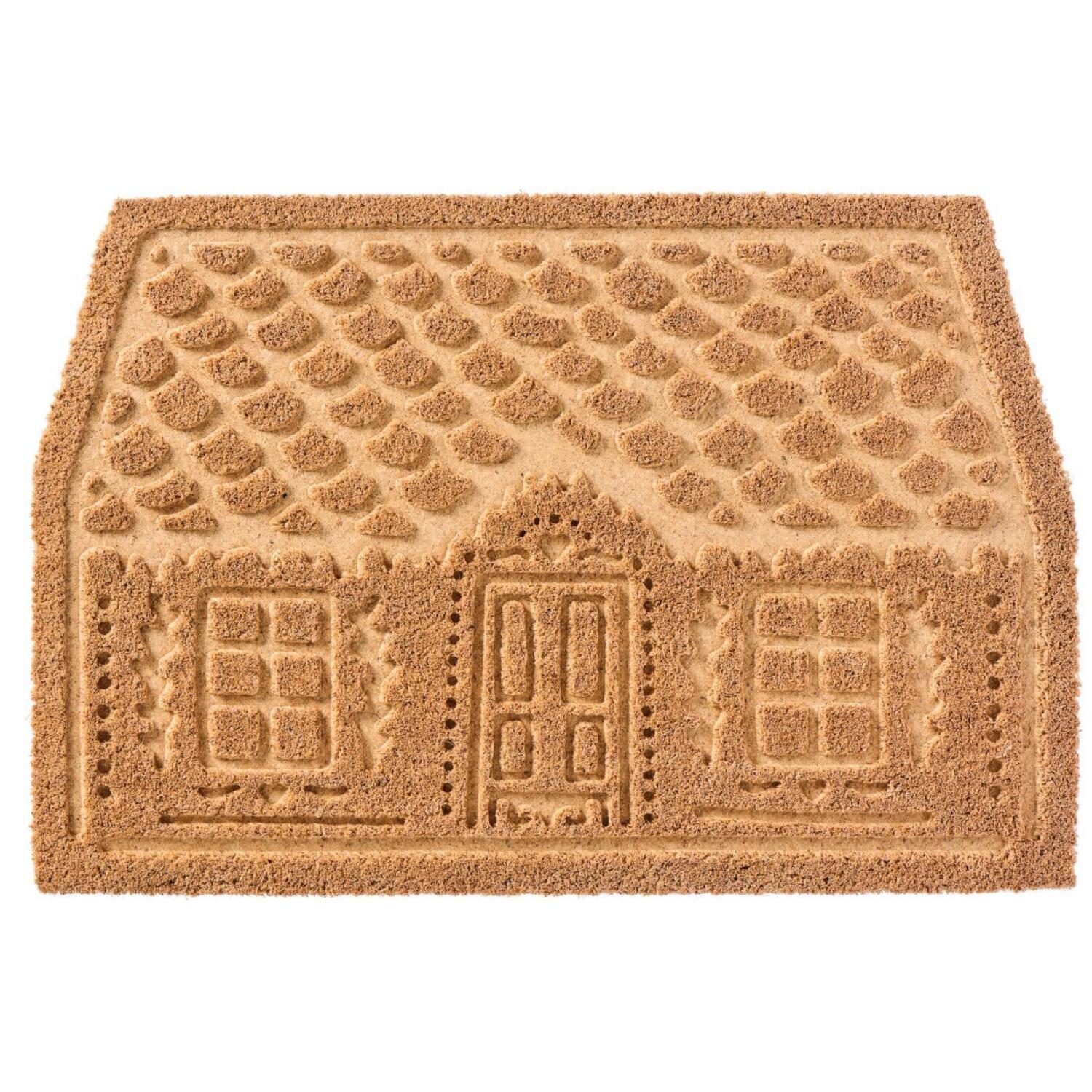 Türmatte "Weihnachtshaus" - 60x40 cm (Beige) Ib Laursen