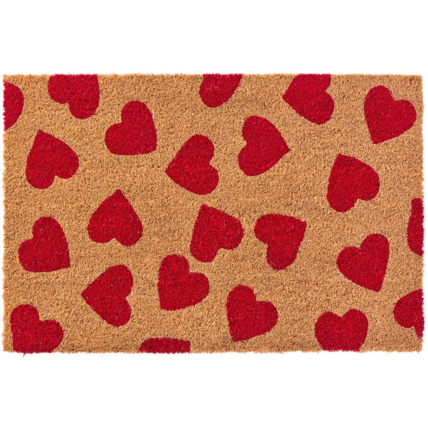 Türmatte "Herzen" - 60x40 cm (Rot) Ib Laursen
