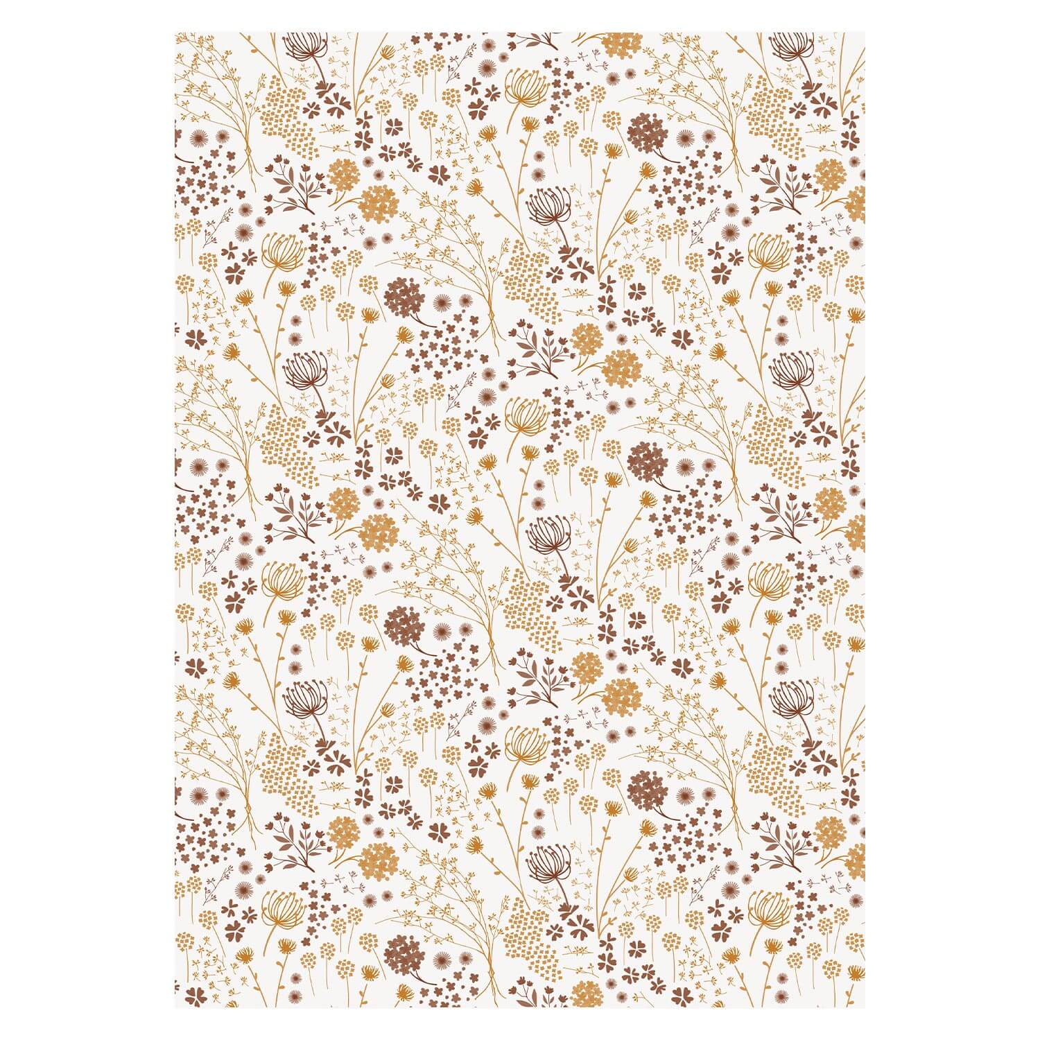 Geschenkpapier "Herbstblumen" - 5 m (Bunt)