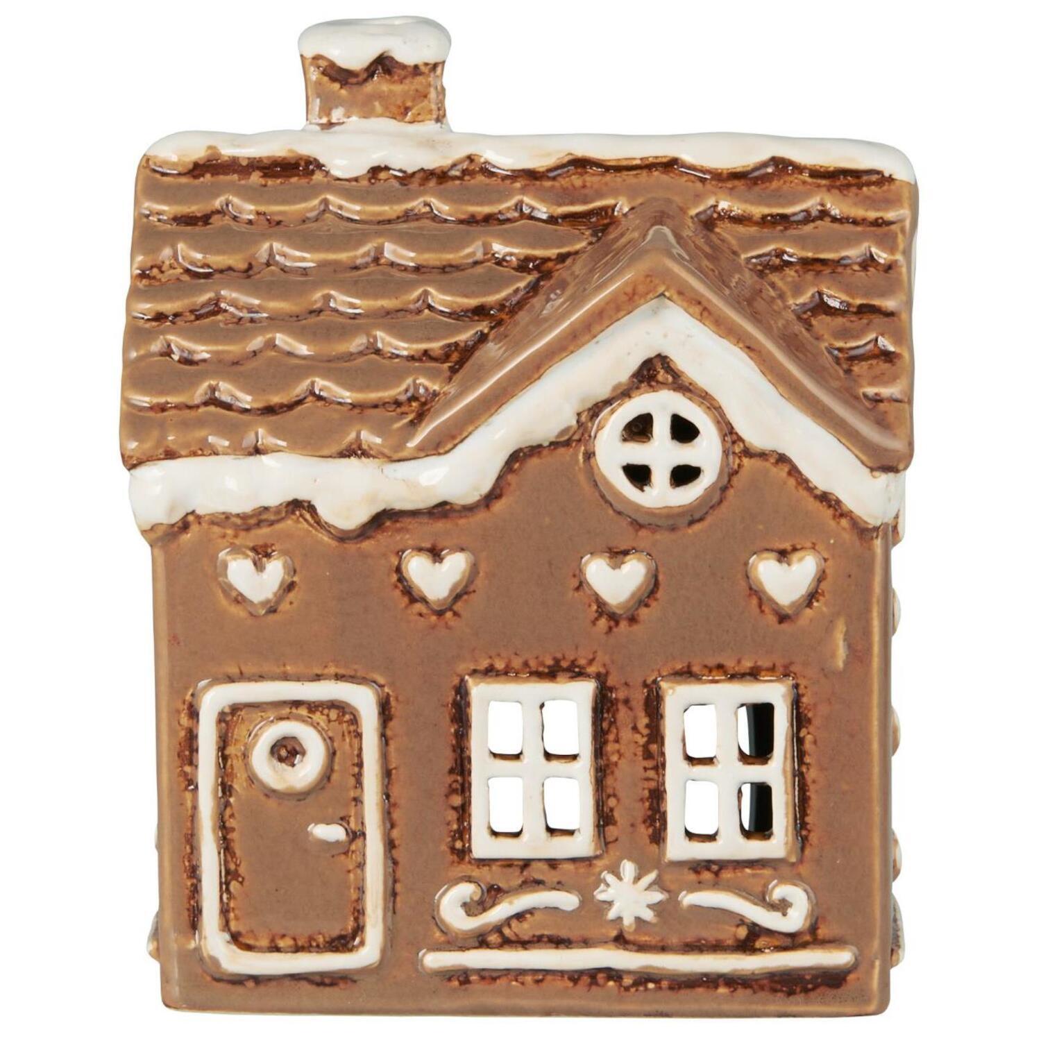 Haus für Teelicht "Stillenat - Gingerbread" - 10x7,5x14 cm Ib Laursen