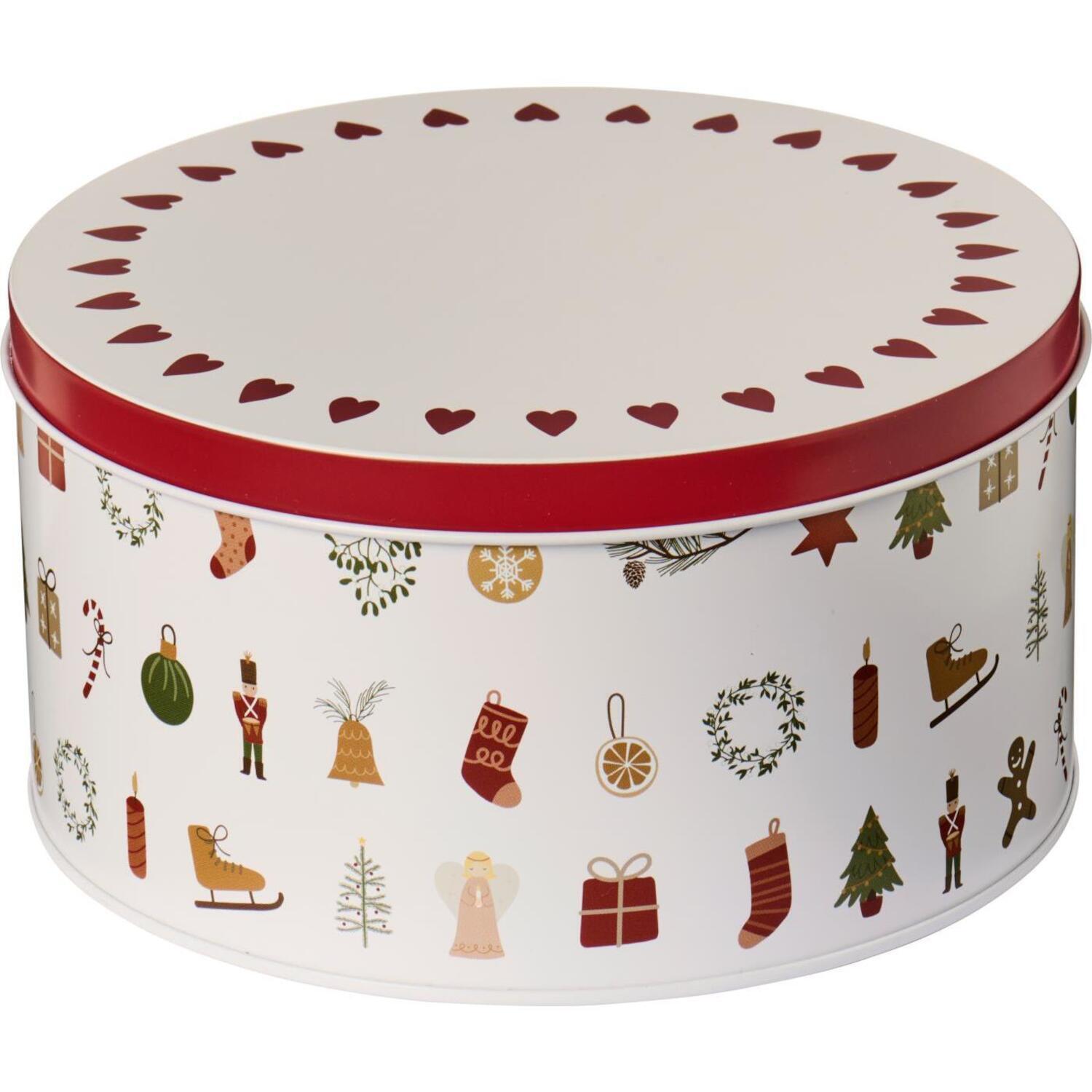 Gebäckdose "My Nostalgic Christmas" - 16,8x9 cm (Weiß/Rot) Ib Laursen