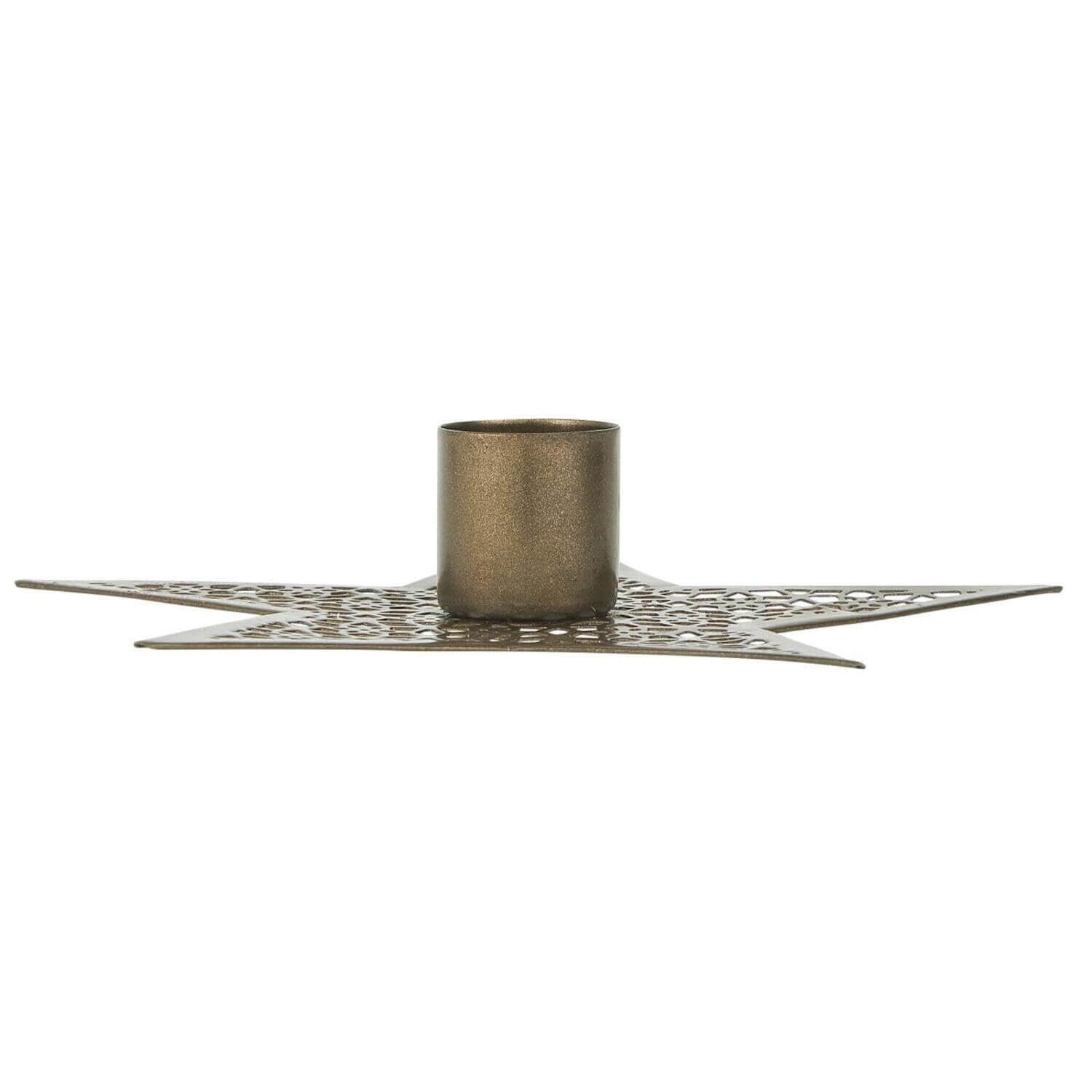 Kerzenhalter Stern - 13,5x13,5 cm (Gold)
