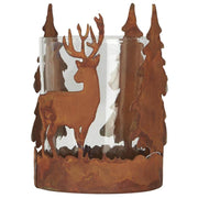 Windlicht mit Wald-Motiv - ø7,5 cm