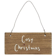 Holzschild "Cosy Christmas" - 15 cm Ib Laursen