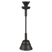 Kerzenständer für Stabkerzen - handgefertigt 34,5 cm (Schwarz)